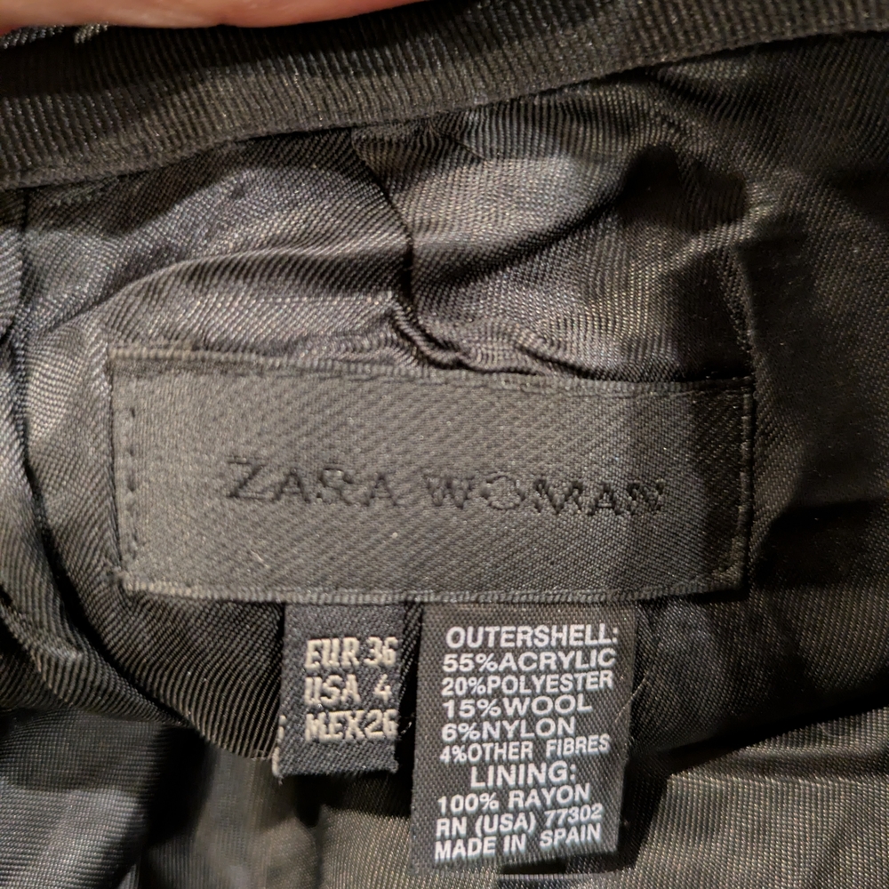 Zara Black Pencil Skirt